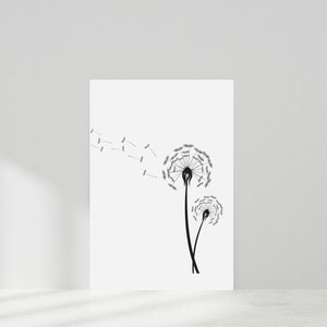 Dandelion Printable, Dandelion Wall Art, Minimalist Prints, Kids Decor ...
