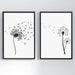 Dandelion Printable, Dandelion Wall Art, Minimalist Prints, Kids Decor ...