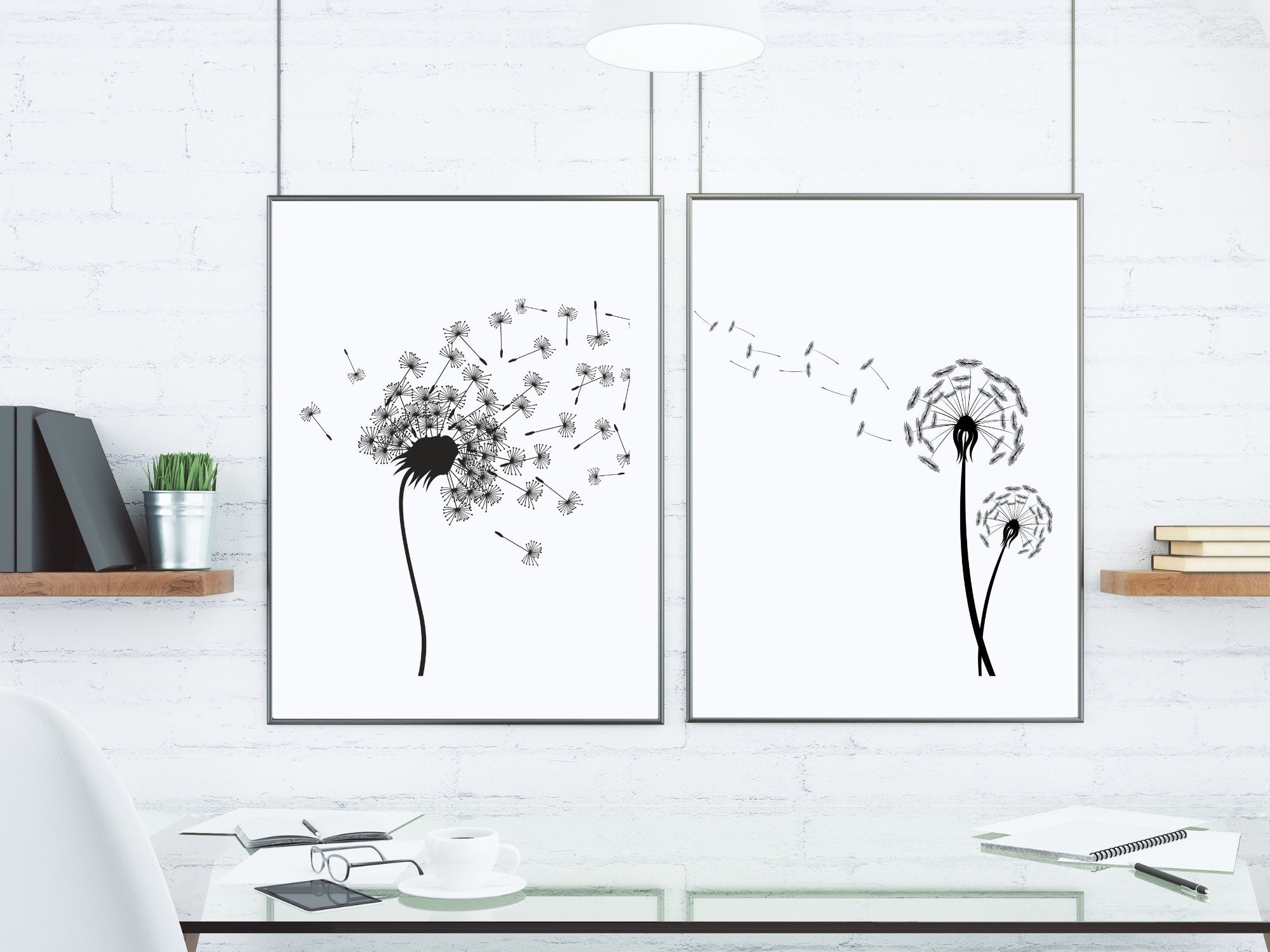 Dandelion Printable, Dandelion Wall Art, Minimalist Prints, Kids Decor ...