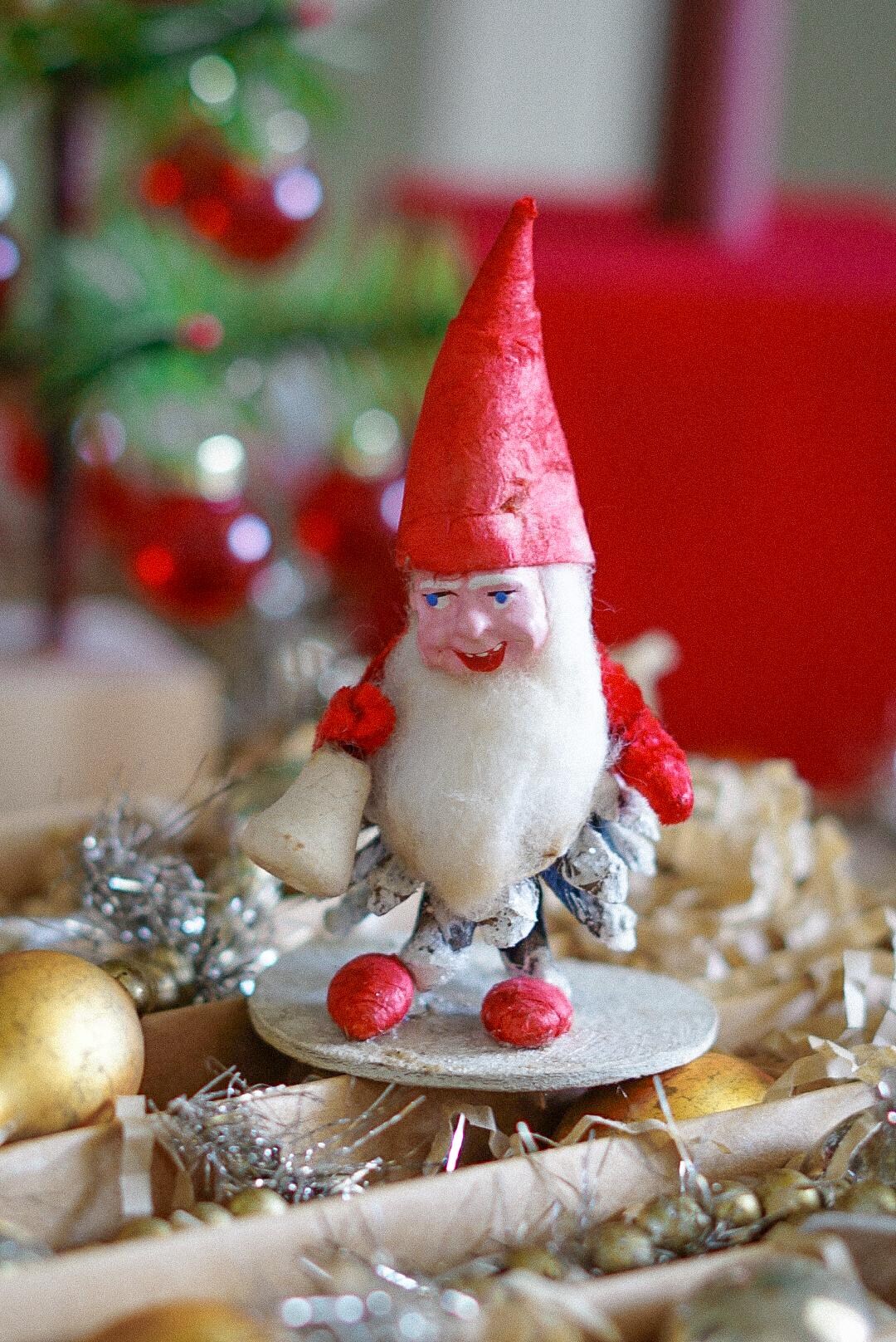 Antique German Collectible Pine Cone Elf Pixie Gnome Figurine 