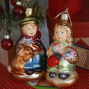 Inge Glas vintage german glass christmas ornament