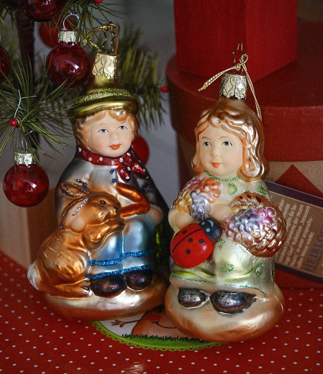 vintage German Inge glass クリスマスオーナメント　6個 vintage German Inge glass クリスマスオーナメント 6個 vintage