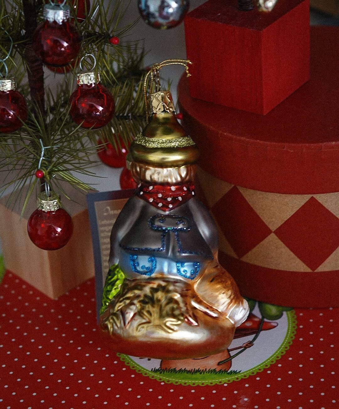 Inge Glas ヴィンテージ ドイツ製ガラス クリスマス オーナメント