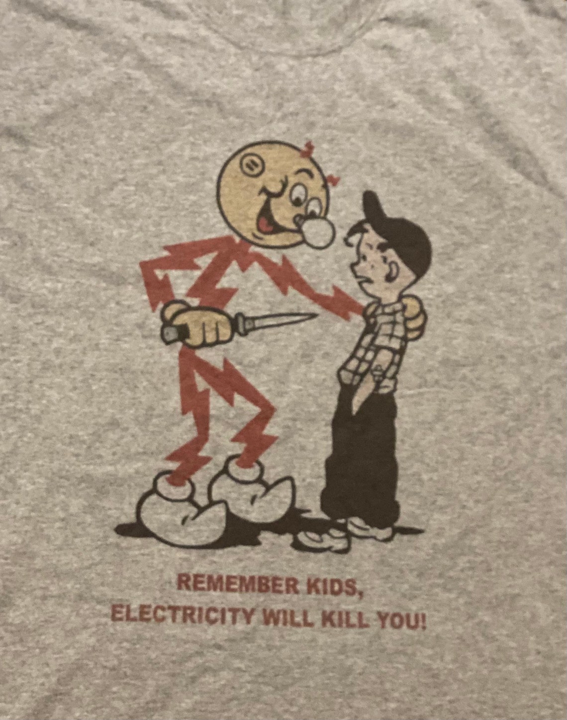 Remember Kids Electricity Will Kill You Graphic T Shirt Etsy