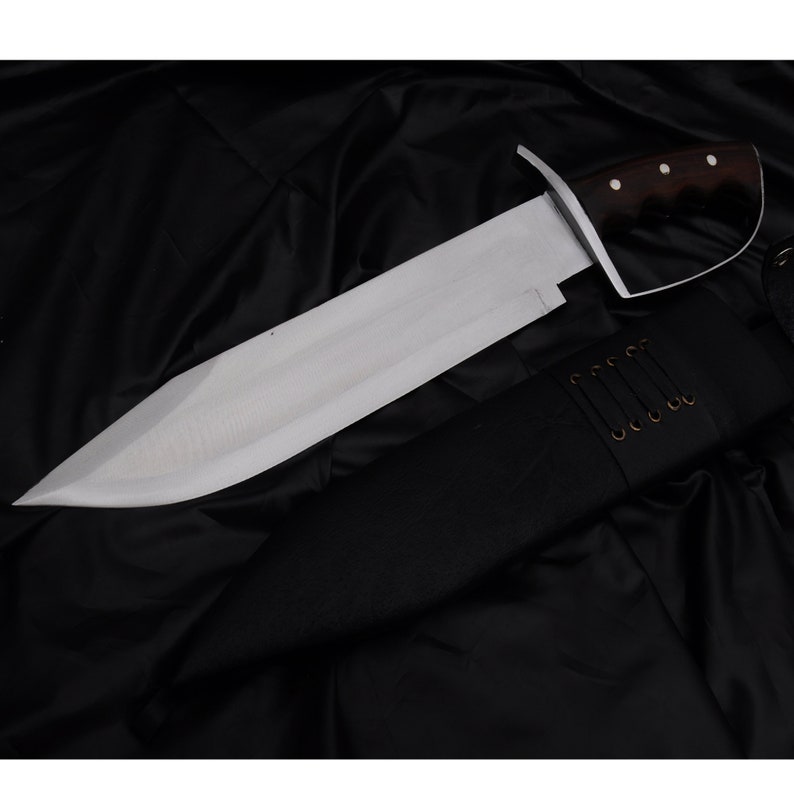 Handmade Bowie-12 inches Blade D-Guard bowie knife-working bowie-full tang-Heavy duty Bowie-Tempered-Sharpen-Ready to use-personalized