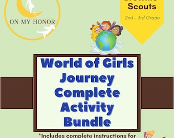 Brownie Girl Scouts World of Girls Journey Activity Plan Bundle: Educational Learning Activities