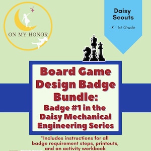 Daisy Girl Scouts Board Game Design Challenge Badge Activity Plan: Educational STEM Engineering Activity
