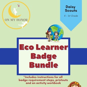 Daisy GirlScouts Eco Learner Badge Plan Activity: Leave No Trace Principles & Educational Art Activity for Girls