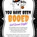 Girl Scout You Have Been Booed Printable Cards Labels Daisies Brownies ...
