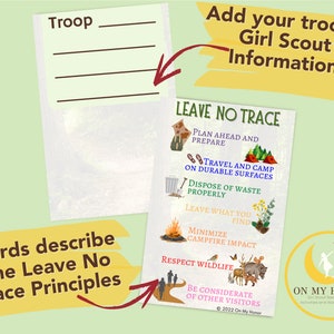 Girl Scout Leave No Trace SWAPS Activity Kit - Daisies Brownies Juniors ...