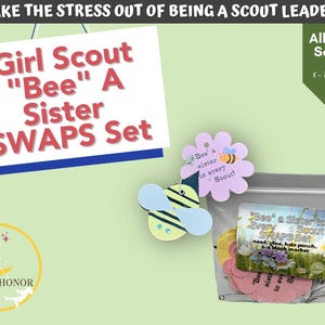 Scouts Bee A Sister to Every Scout SWAPS Activity Kit - Daisies Brownies Juniors - Craft Activity Set image 1