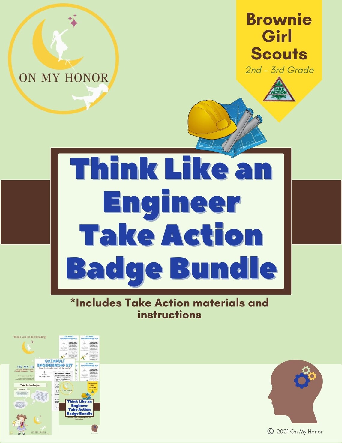 Girl Scout Brownies Think Like an Engineer Journey Activity Etsy