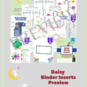 Girl Scout Daisies Create a Binder Kit - 2024 Badge Tracker and ...
