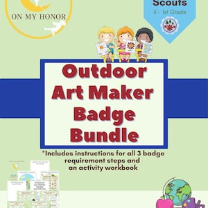 Girl Scout Daisy Outdoor Art Badge Plan Activity - Educational Activities - Learning Activity - Art Activity Craft