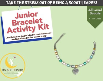 Junior Girl Scouts Bracelet Activity Kit - Craft Kit for Children