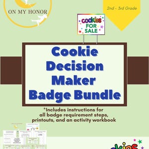 Brownie Scouts Cookie Decision Maker Badge Plan Activities: Educational Cookie Activities for Girls