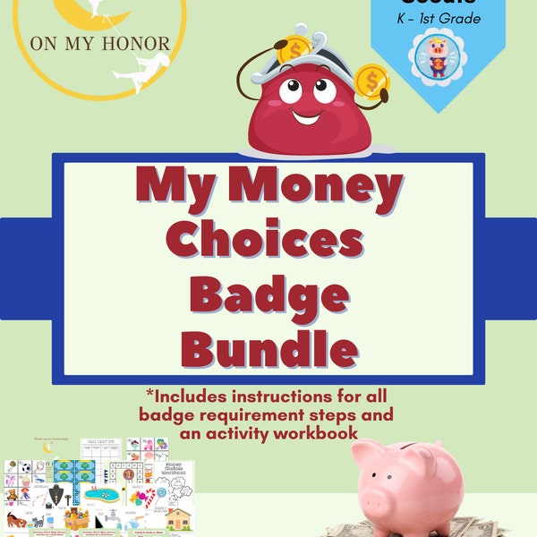 Girl Scout Daisy My Money Choices Badge Plan Activities - Girl Scout Cookies - Educational Activity - Financial Activity