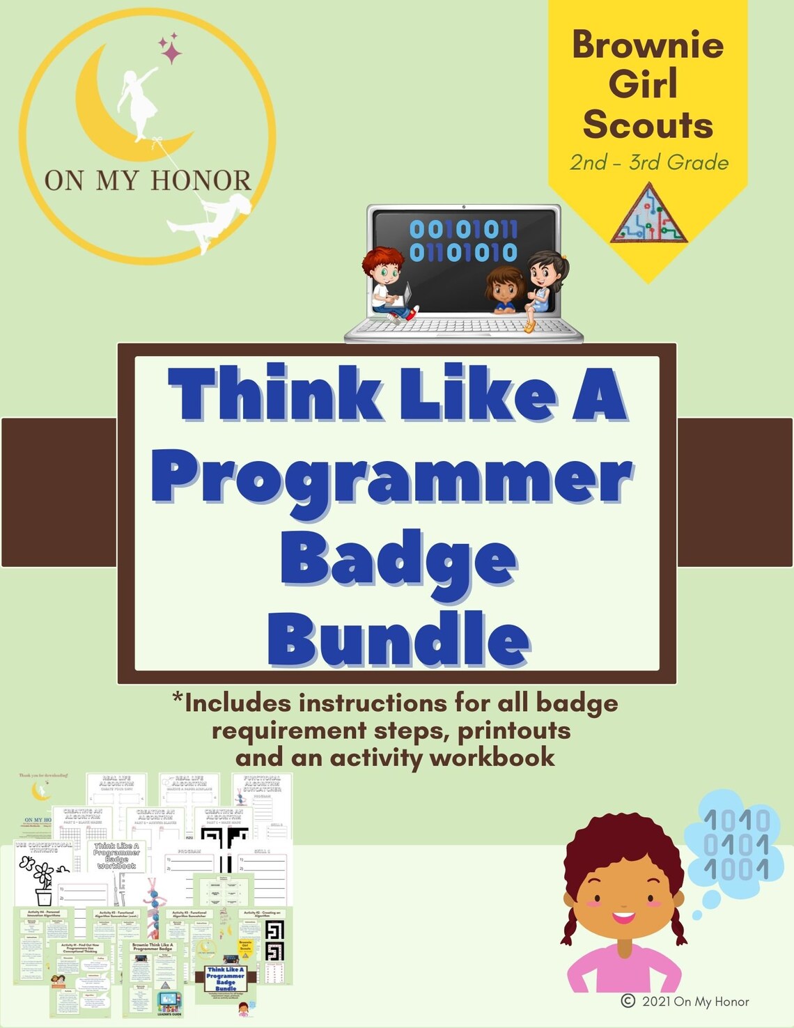 Girl Scout Brownies Think Like A Programmer Journey Activity - Etsy