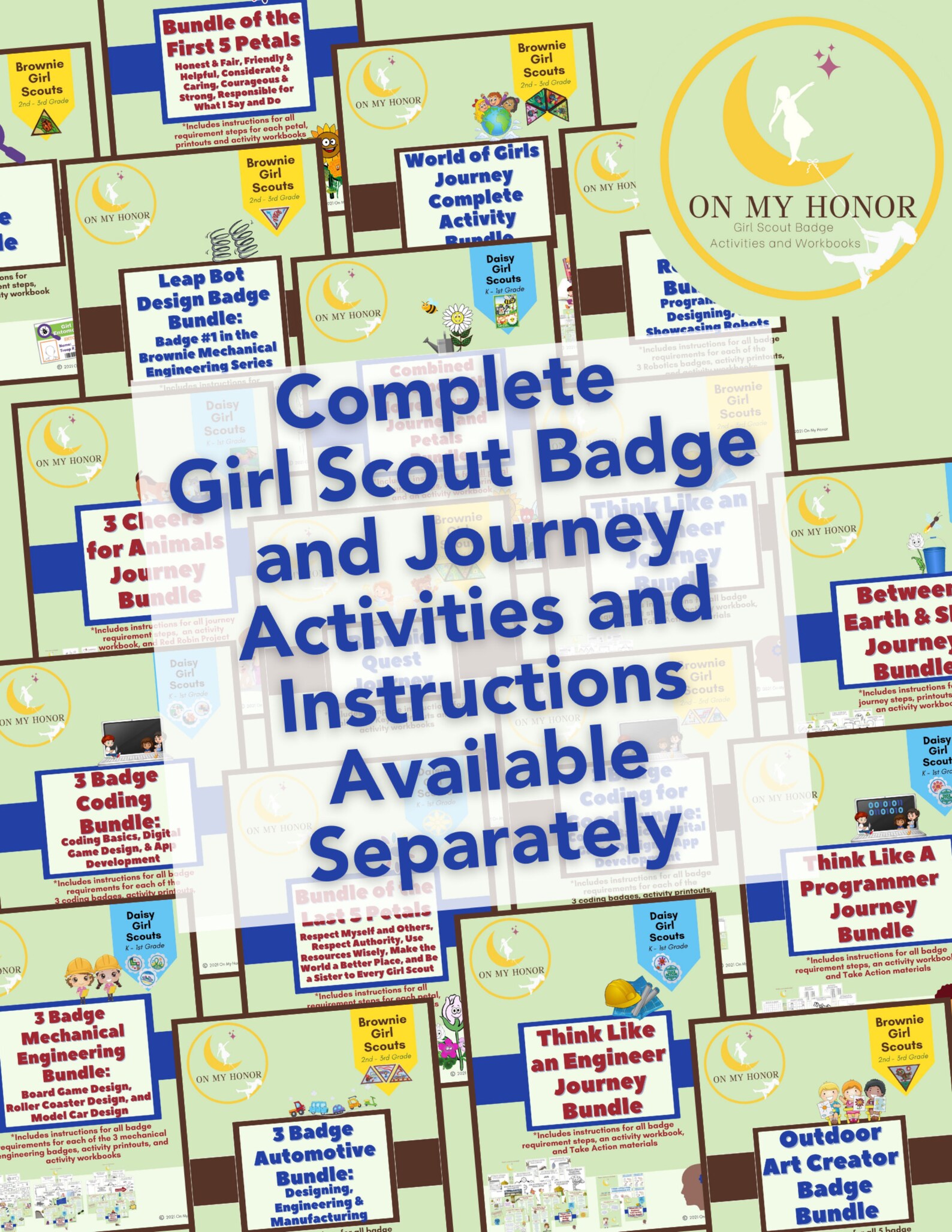Girl Scout Juniors Create a Binder Kit Badge Tracker and Worksheets Etsy