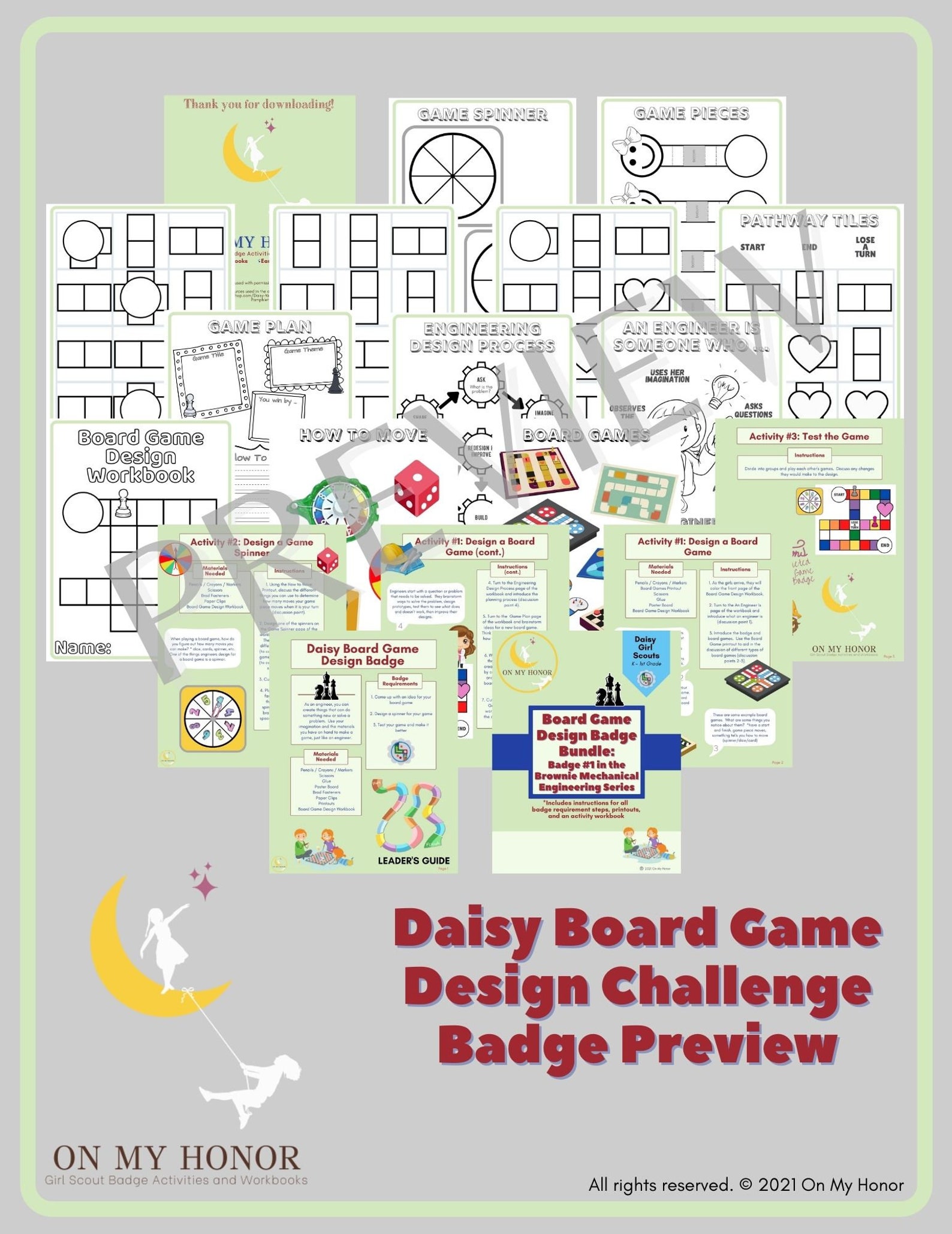 Girl Scout Daisy Board Game Design Challenge Badge Activity Plan