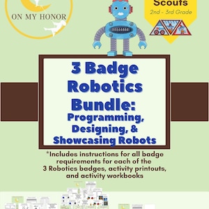 Girl Scout Brownies Robotics Badge Activity Plan Bundle - Engineering Activity - STEM Activities - Educational Activity - Science Activity