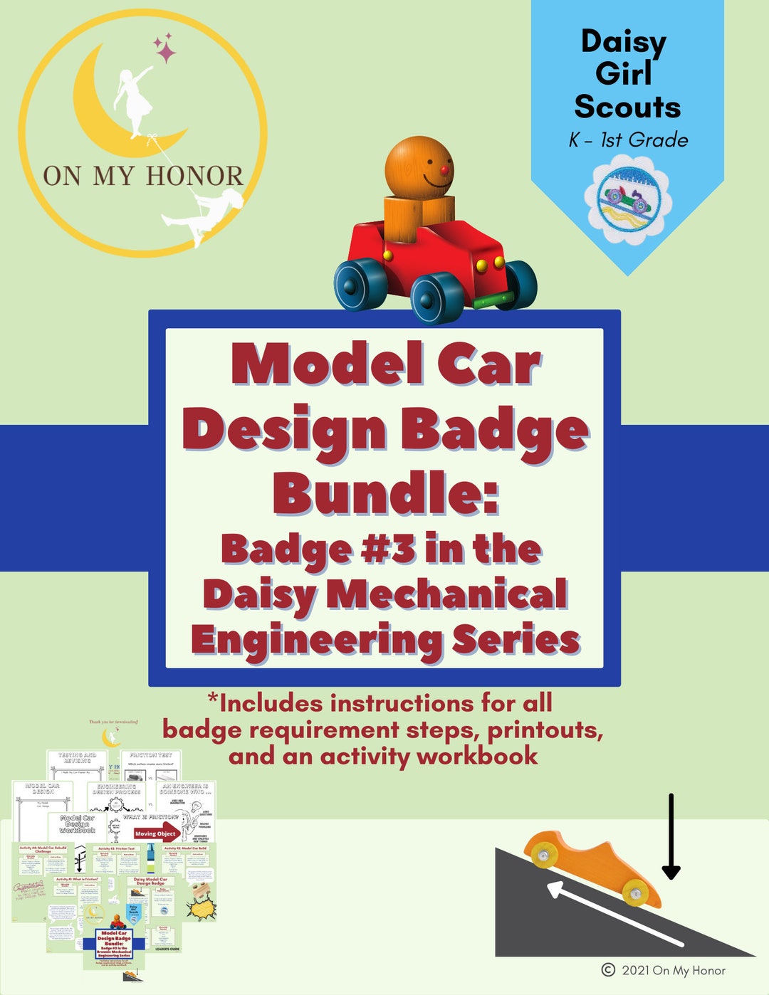 Girl Scouts Daisy Model Car Design Challenge Badge Activity Plan