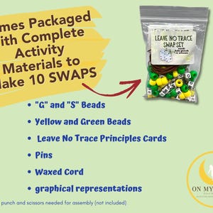 Leave No Trace Girl Scouts SWAPS Activity Kit: Daisies Brownies & Juniors Badge - Outdoor Education Craft Bild 2