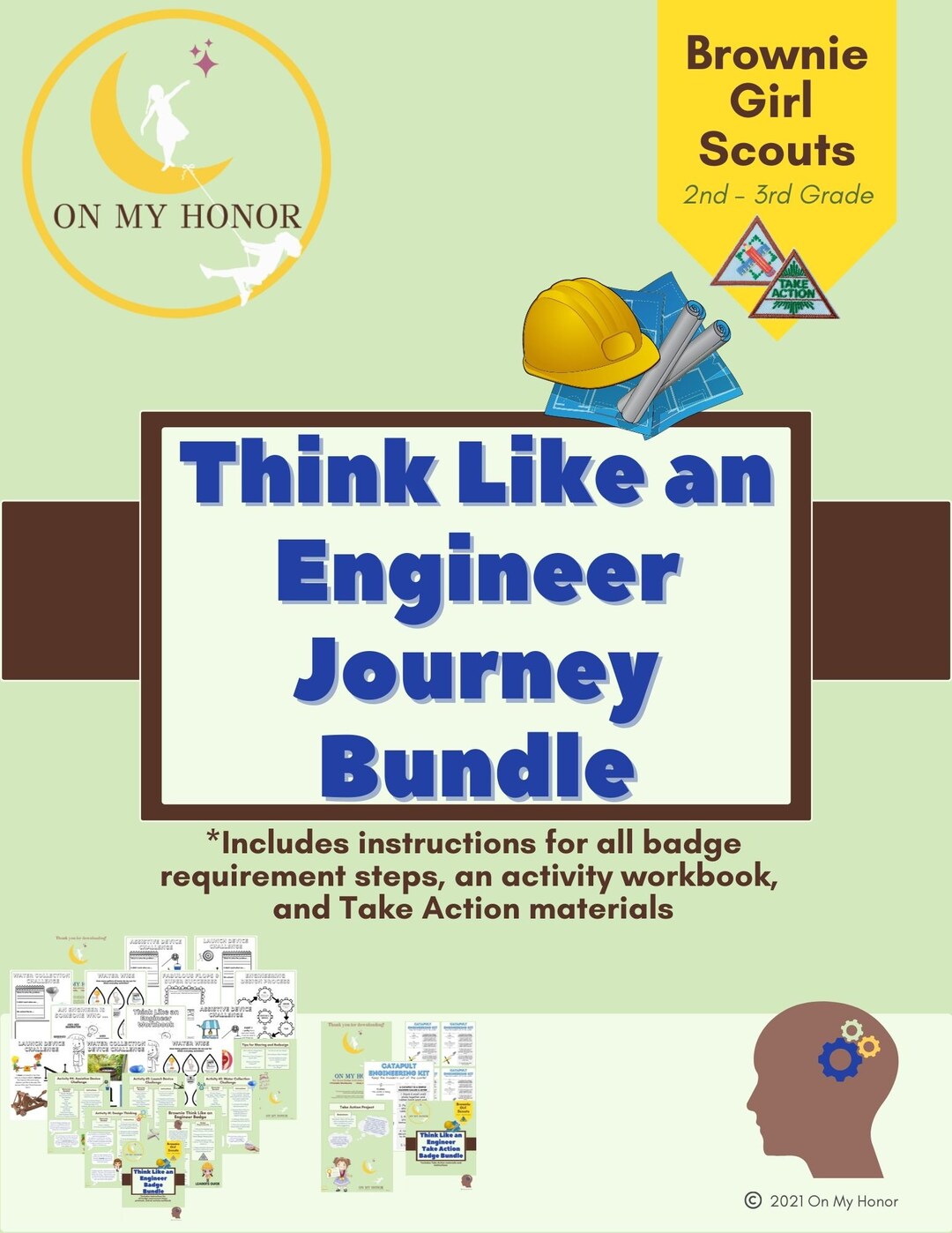 Girl Scout Brownies Think Like an Engineer Journey Activity Plan Bundle