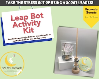 Brownie Girl Scouts Leap Bot Activity Kit: Engineering Badge - Educational STEM Project for Girls