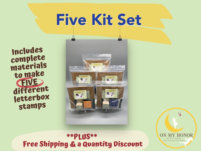 Girl Scout Letterbox Activity Kit Brownies Letterboxer Badge Etsy