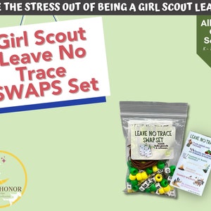 Girl Scout Leave No Trace SWAPS Activity Kit - Daisies Brownies Juniors - Outdoor Education - Craft Activity Set