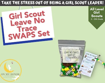 Girl Scout Leave No Trace SWAPS Activity Kit - Daisies Brownies Juniors - Outdoor Education - Craft Activity Set