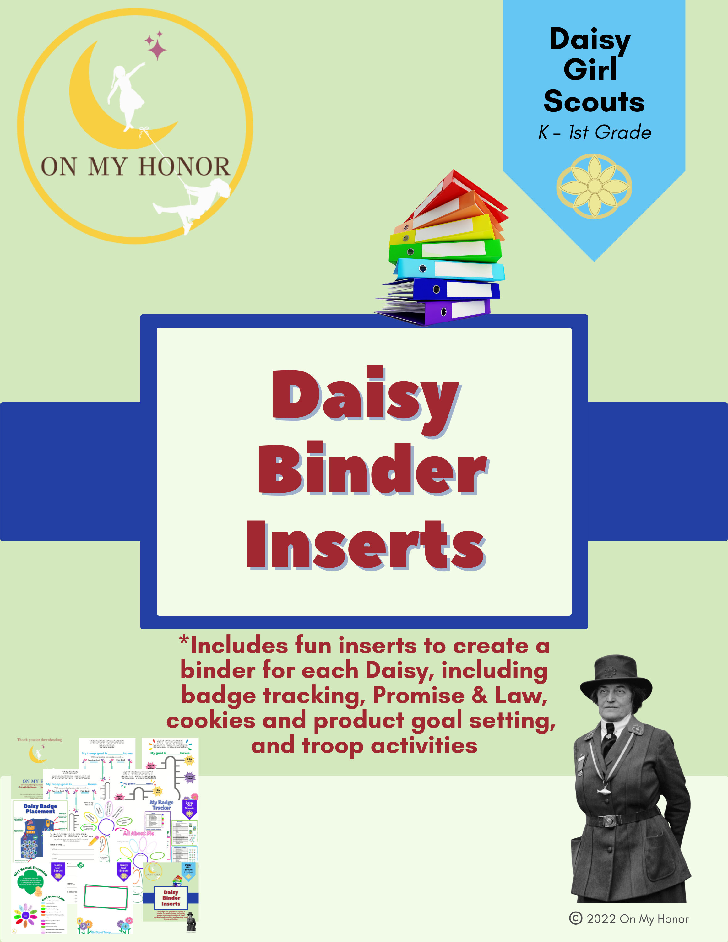 Girl Scout Daisies Create a Binder Kit Badge Tracker and - Etsy