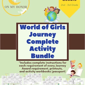 Brownie Scouts World of Girls Journey Activity Plan Bundle: Educational Learning Activities