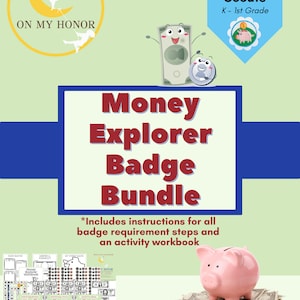 Girl Scout Daisy Money Explorer Badge Plan Activities - Girl Scout Cookies - Educational Activity - Financial Activity