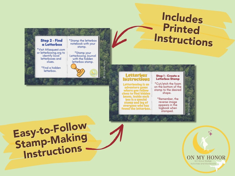 Girl Scout Letterbox Activity Kit Brownies Letterboxer Badge Etsy