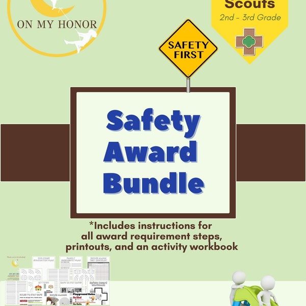 Girl Scout Brownies Safety Award Badge Plan Activity - Educational Activities - Learning Activity for Children