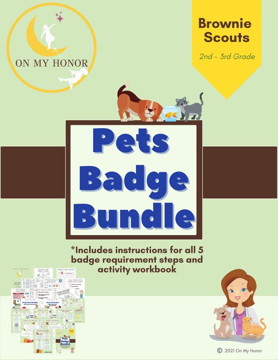 Brownie Girl Scouts Pets Badge Activity Plan: Educational Learning Activity for Girls