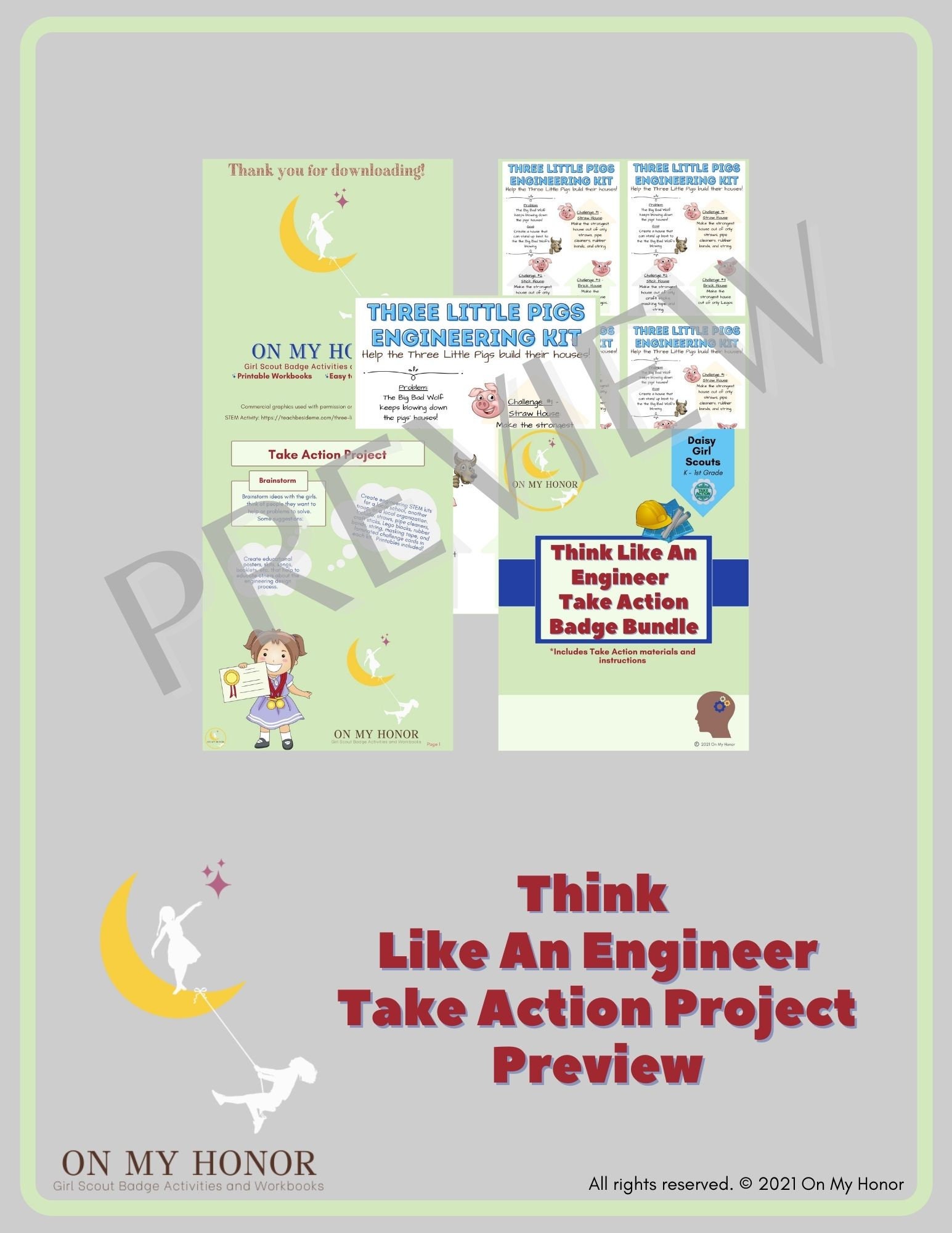 Girl Scout Daisy Think Like an Engineer Journey Activity Plan Etsy