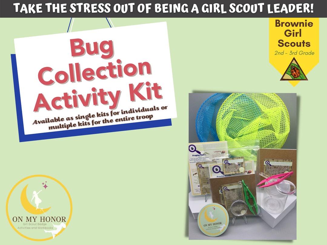 Girl Scout Insect Activity Kit Brownies Bug Badge STEM Activity
