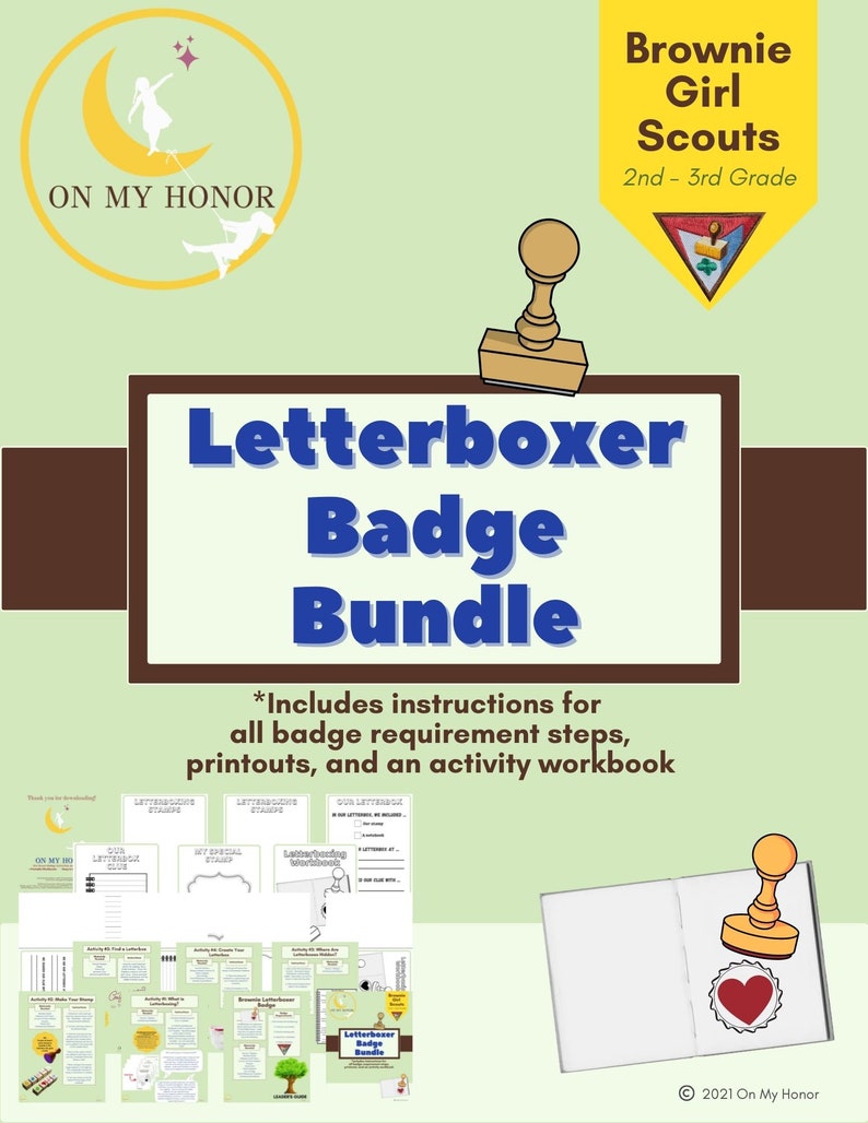 Girl Scout Brownies Letterboxer Badge Activity Plan Etsy