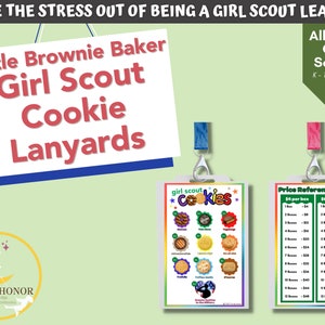 Girl Scout Cookies 2025 Booth Cookie Menu Preço Cordão Cartaz LBB Margaridas Brownies Juniores Download Digital