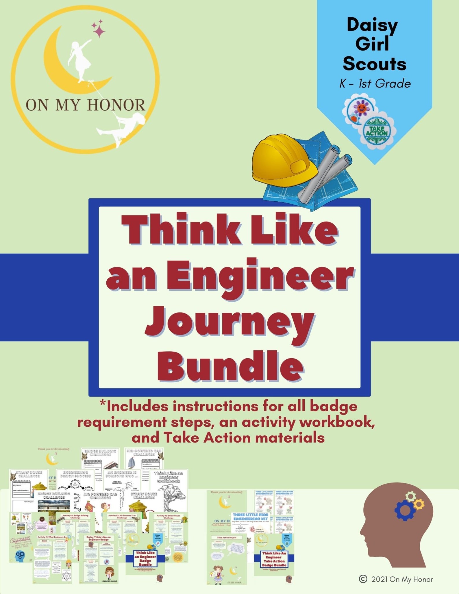 Girl Scout Daisy Think Like an Engineer Journey Activity Plan Etsy