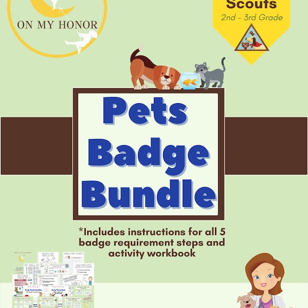 Girl Scout Brownies Pets Badge Activity Plan - Educational Activities - Learning Activity for Children