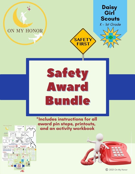 Girl Scout Daisy Safety Award Badge Activity Plan Etsy