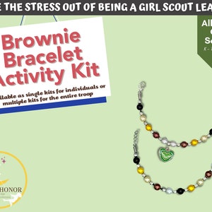 Girl Scout Brownie Activity Kit - Craft Kit for Children - Daisy Bracelet - Brownies Bracelet - Junior Bracelet
