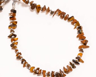 Tiger Eye Gemstone Fancy Shape Natural Uncut Beads 5X4 12 x 4 mm Strand 8" 46.5 Ct. For Jewelry NG-147