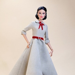 Retro dress for Integrity toys Fashion Royalty Nu Face Poppy Parker dolls.