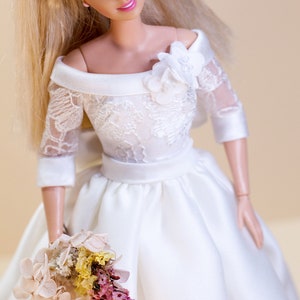 PDF Digital Pattern bridal dress, ball gown dress for Barbie & Integrity toys dolls. VIDEO-tutorial. image 5