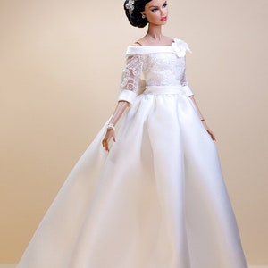 PDF Digital Pattern bridal dress, ball gown dress for Barbie & Integrity toys dolls. VIDEO-tutorial. image 9